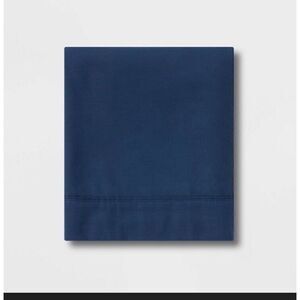 Threshold Blue Bed Flat Top Sheet